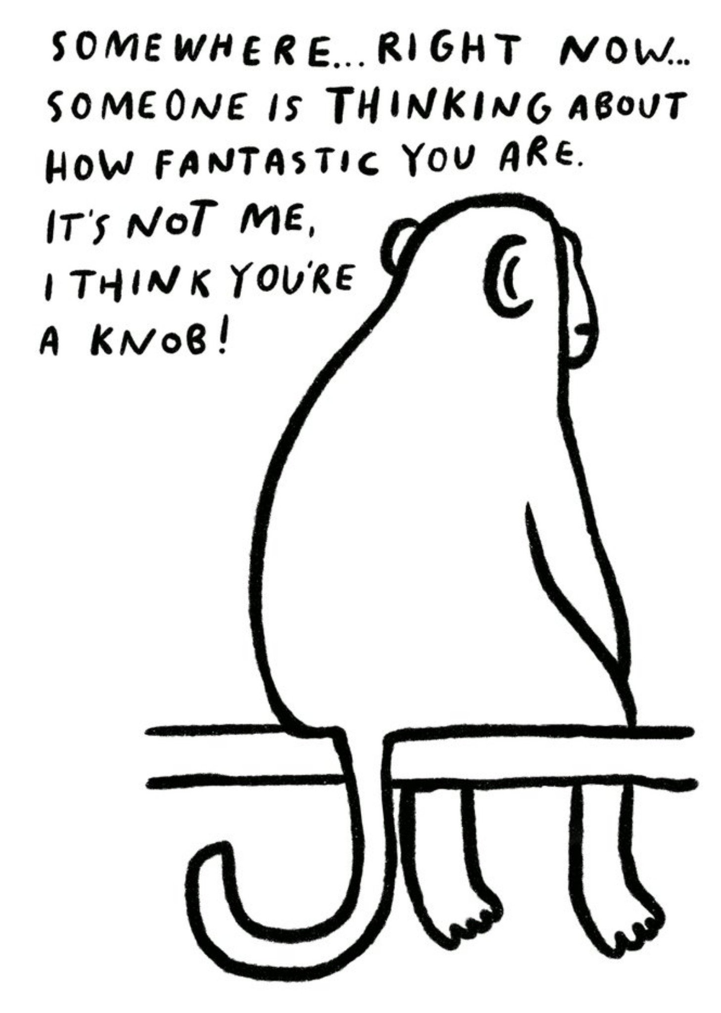 Moonpig Pigment Someone Is Thinking About How Fantastic You Are Card