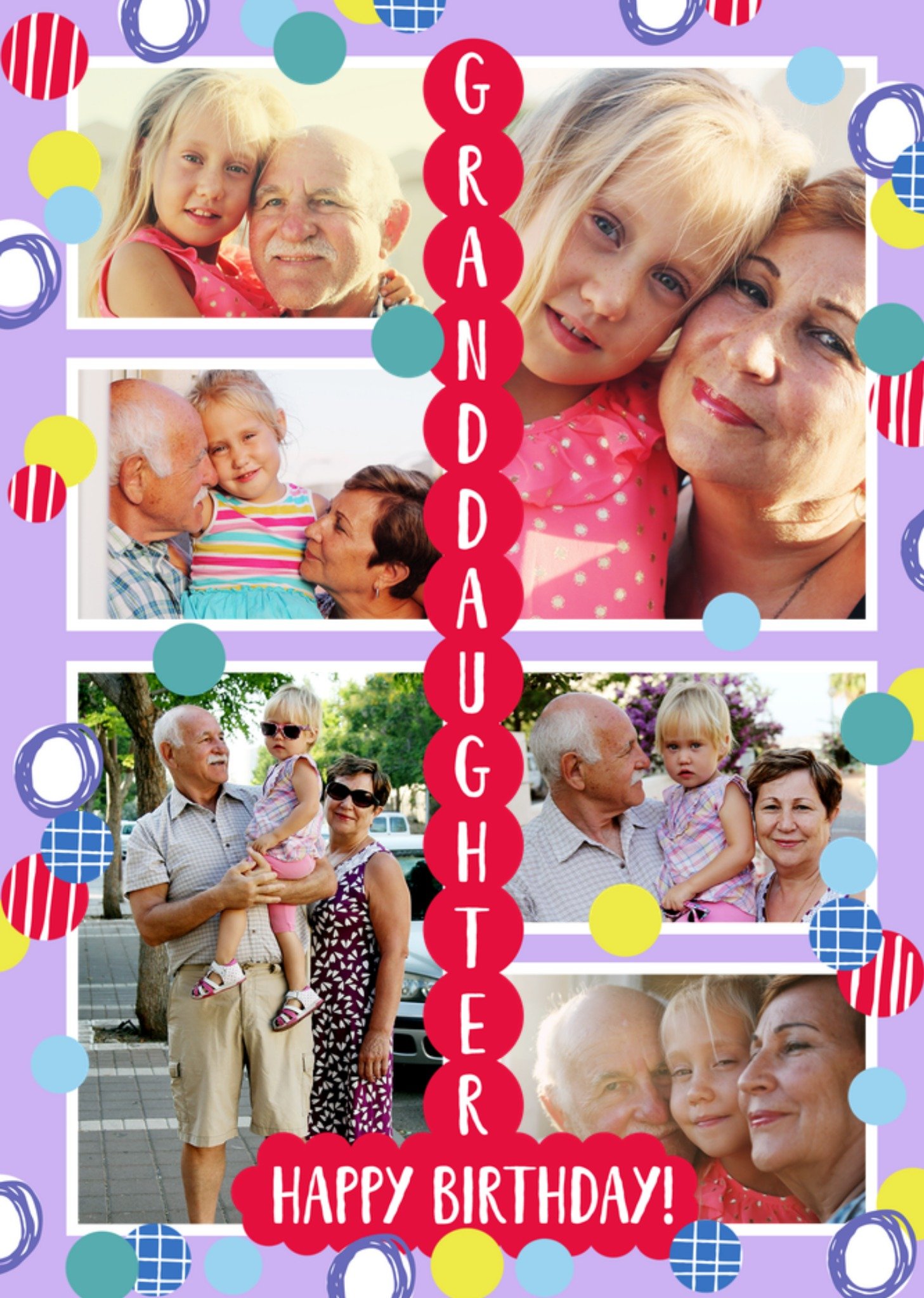 Moonpig Granddaughter Photo Upload Birthday Card