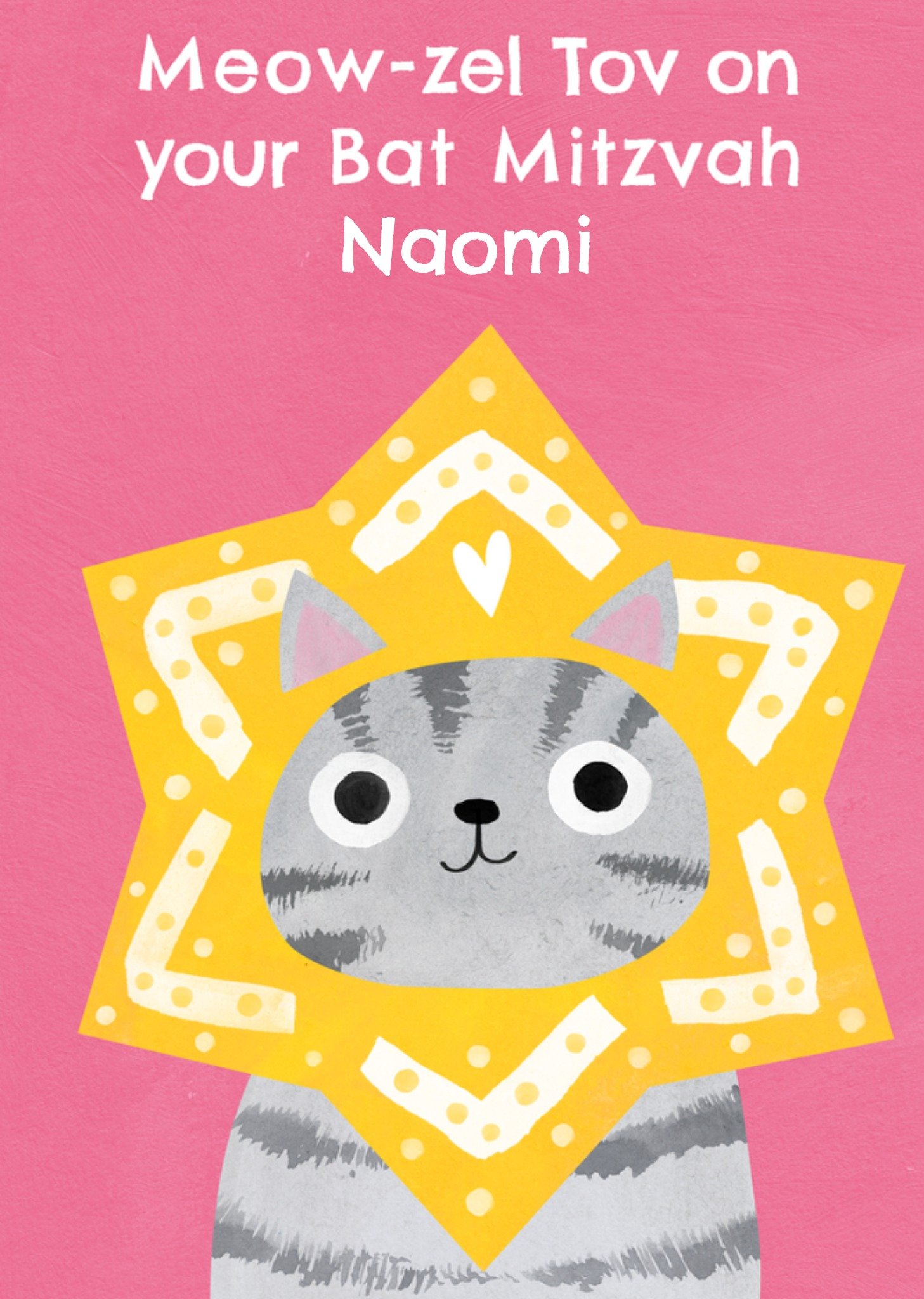 Moonpig Bat Mitzvah Card