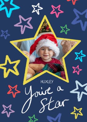 You're A Star Photo Upload Christmas Card