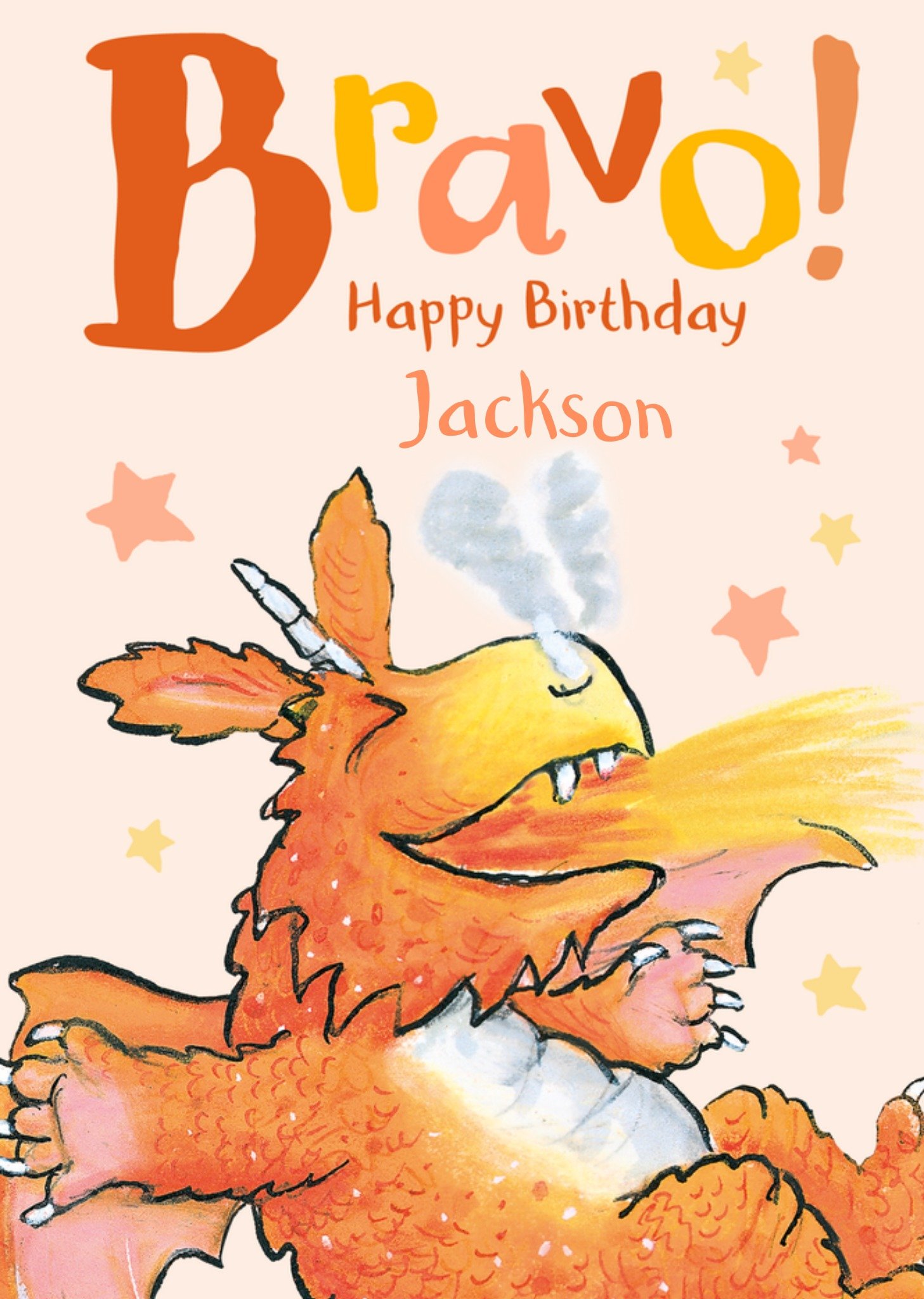 Zog Children's Storybook Dragon Character Birthday Card