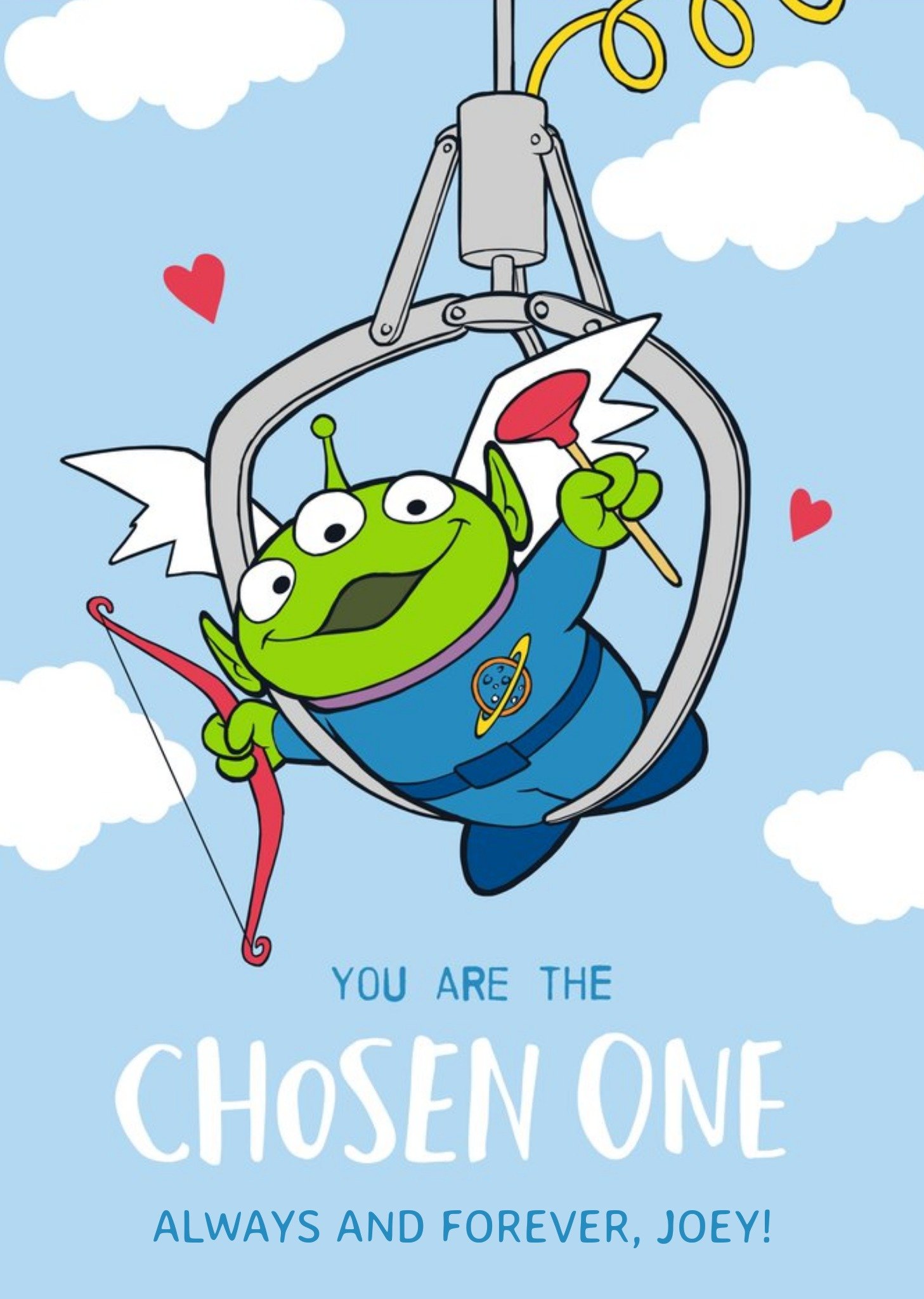 Toy Story Alien Character You Are The Chosen One Anniversary Card, Large