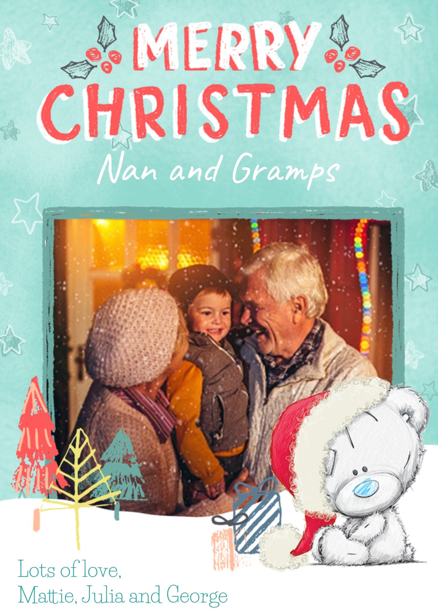 Tiny Tatty Teddy Me To You Tatty Teddy To Grandparents Photo Upload Card