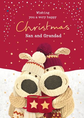 Boofle Wishing You A Very Happy Christmas Nan and Granddad Card