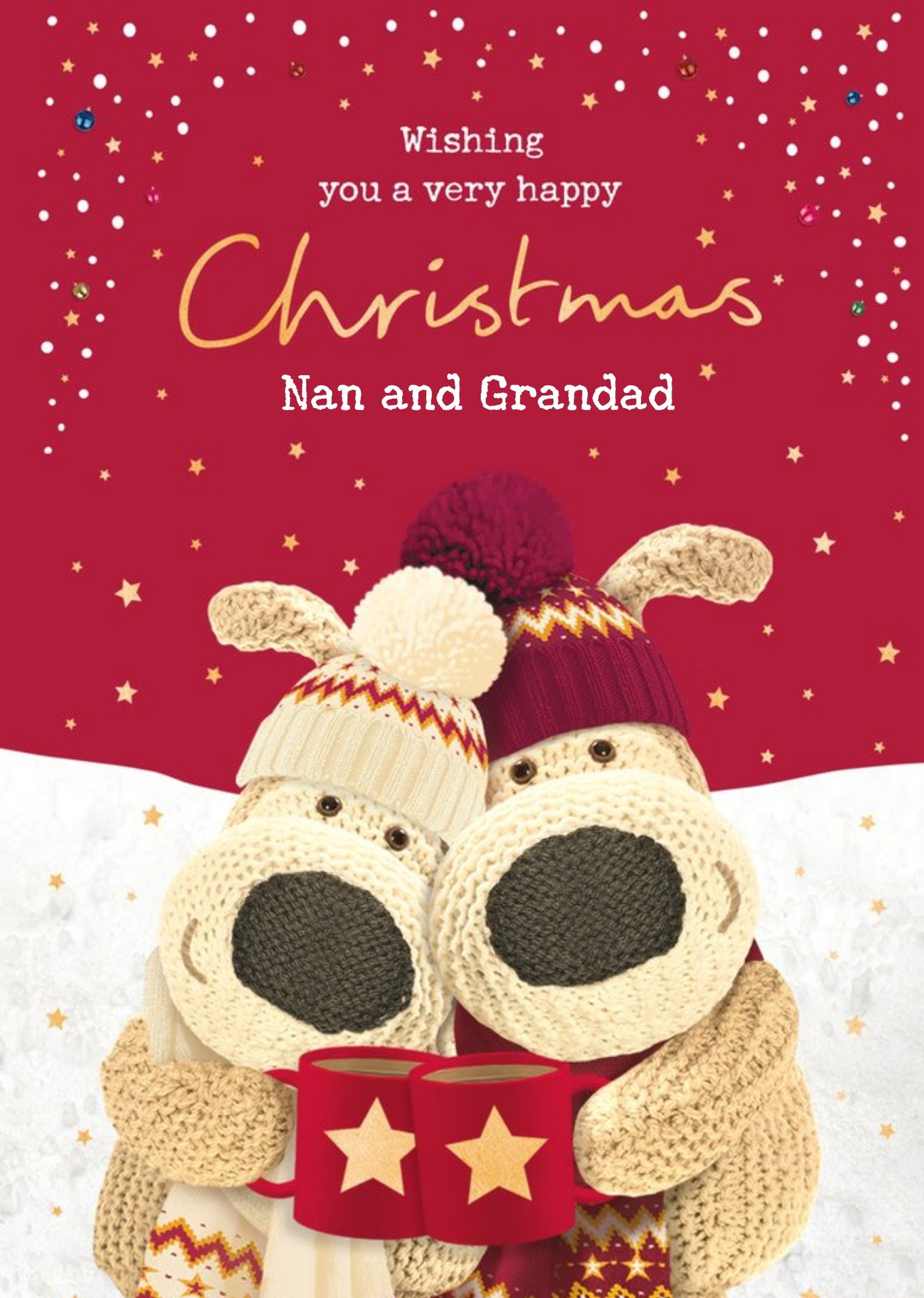 Boofle Wishing You A Very Happy Christmas Nan And Granddad Card