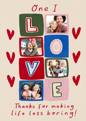 One I Love Photo Upload Valentine's Day Card