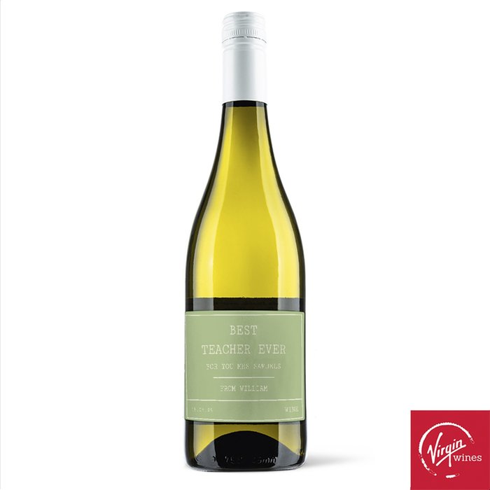 Virgin Wines Personalised Best Teacher Ever Pinot Grigio 75cl