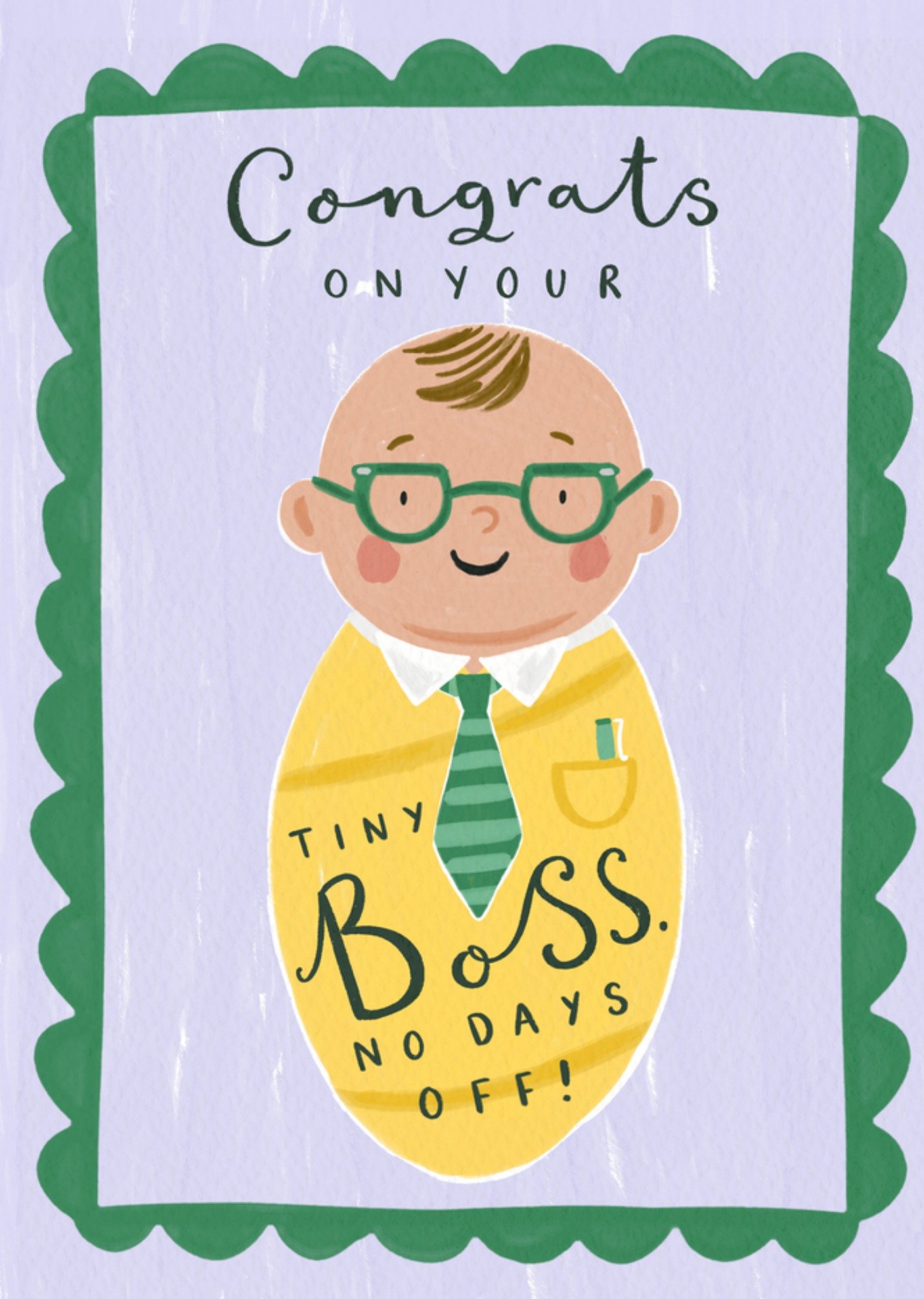 Moonpig Congrats On Your Tiny Boss New Baby Card