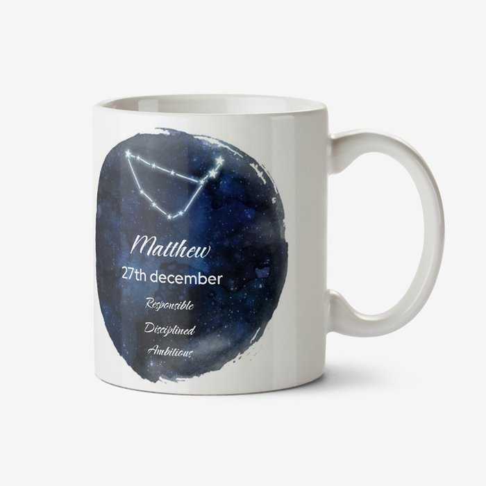 Youre A Star Personalised constellation Mug Capricorn