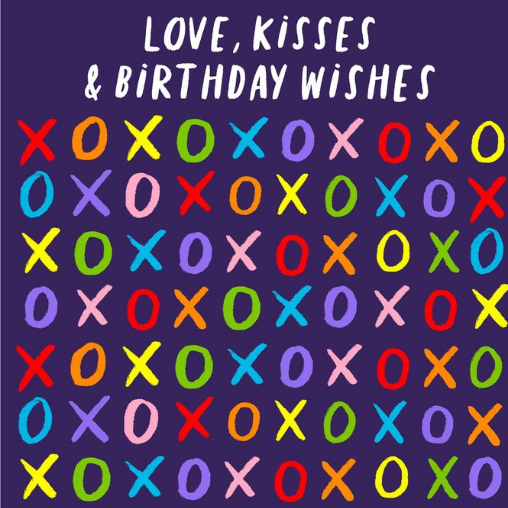 Moonpig Love, Kisses & Birthday Wishes Card