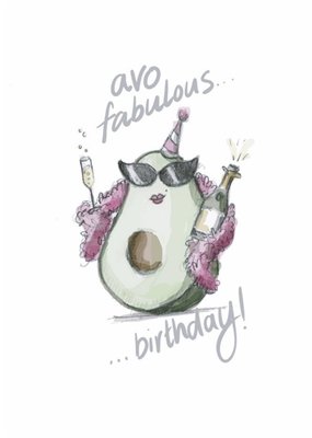 Double Pea Design Avocado Pun Birthday Card