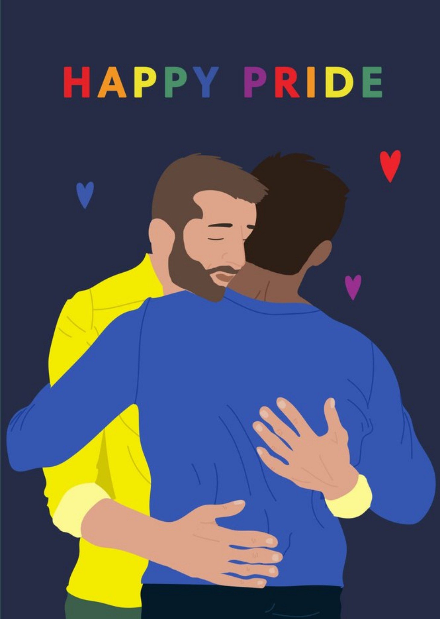 Moonpig Illustrated Cute Happy Pride Card