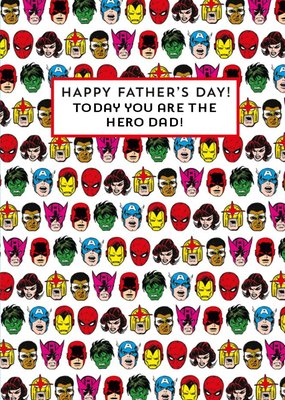 Marvel Characters You Are The Hero Dad Father's Day Card