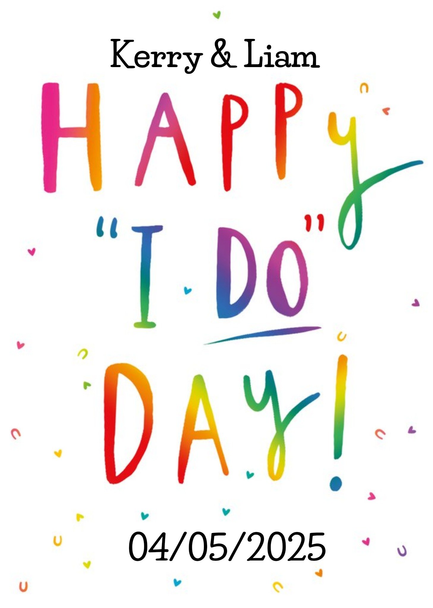 Moonpig Clintons Happy I Do Day Card