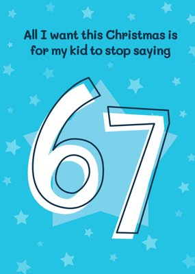 Funny 67 Christmas Card