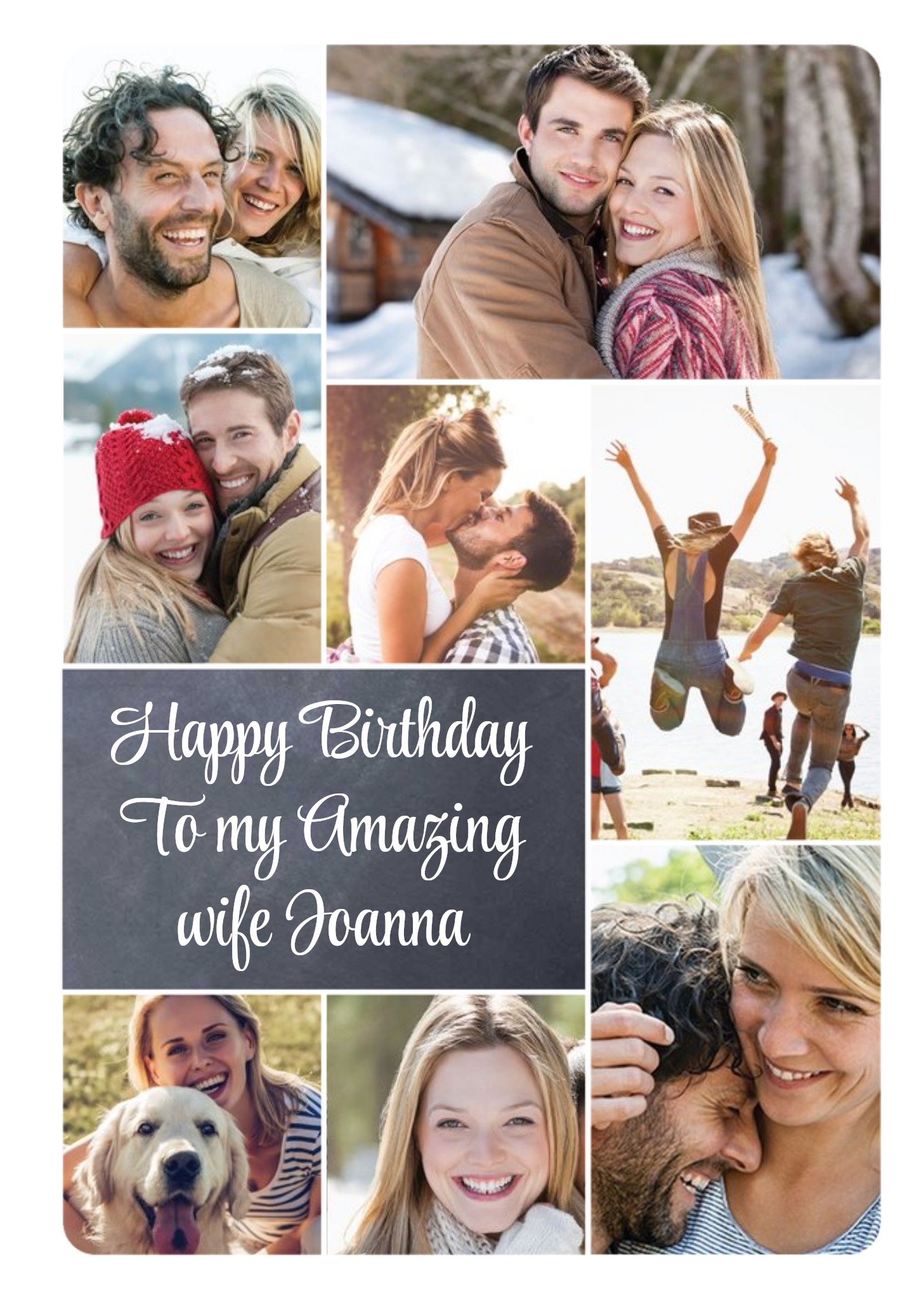 Moonpig Happy Birthday Photo Upload Card - Amazing Wife