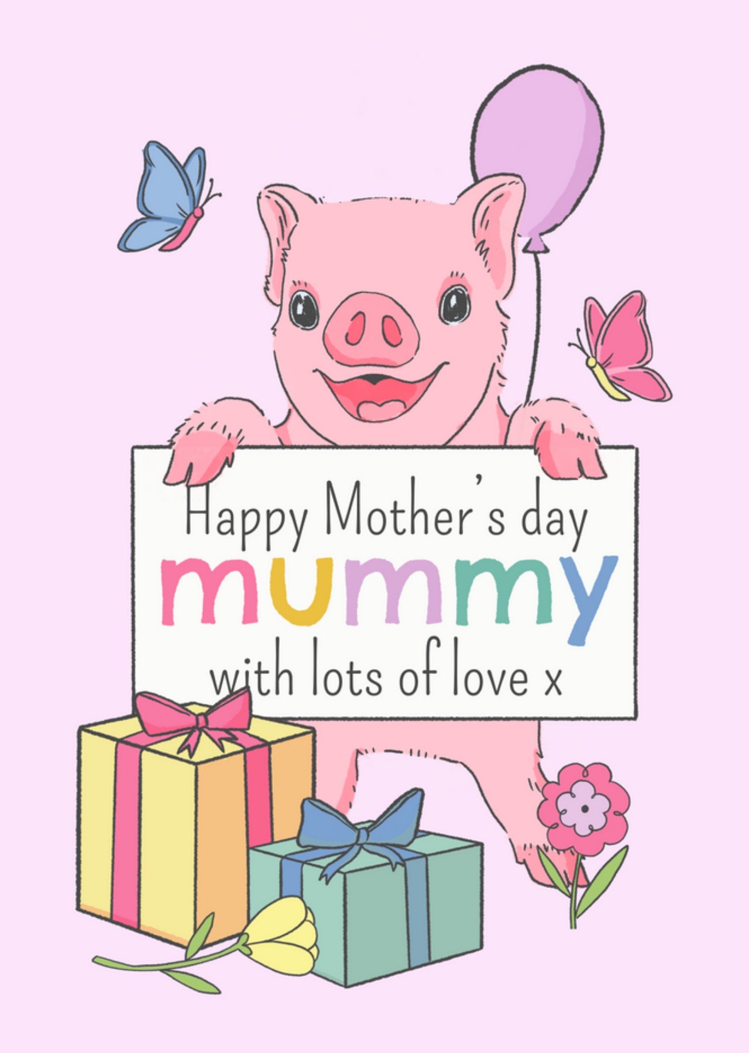 Moonpig Exclusive Happy Mother's Day Mummy Card, Large