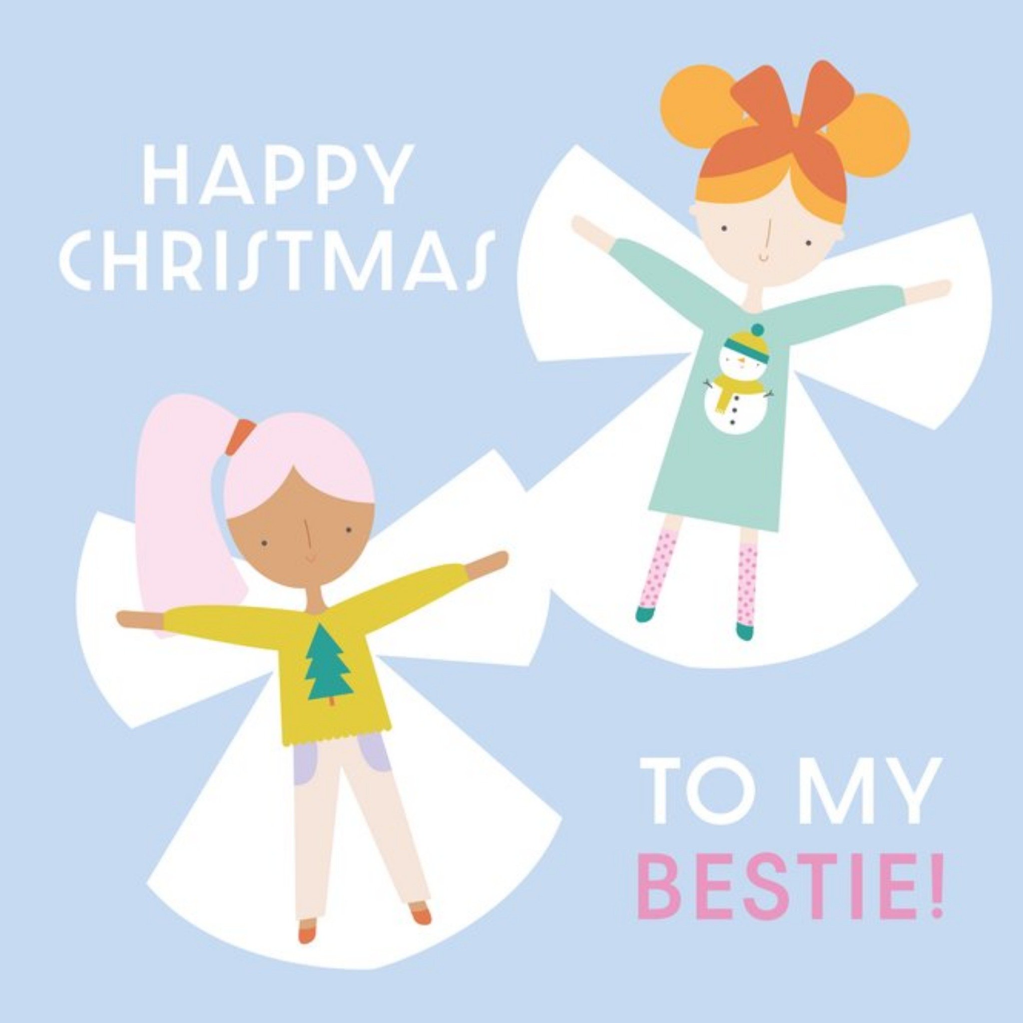 Moonpig Cute Happy Christmas To My Bestie Card