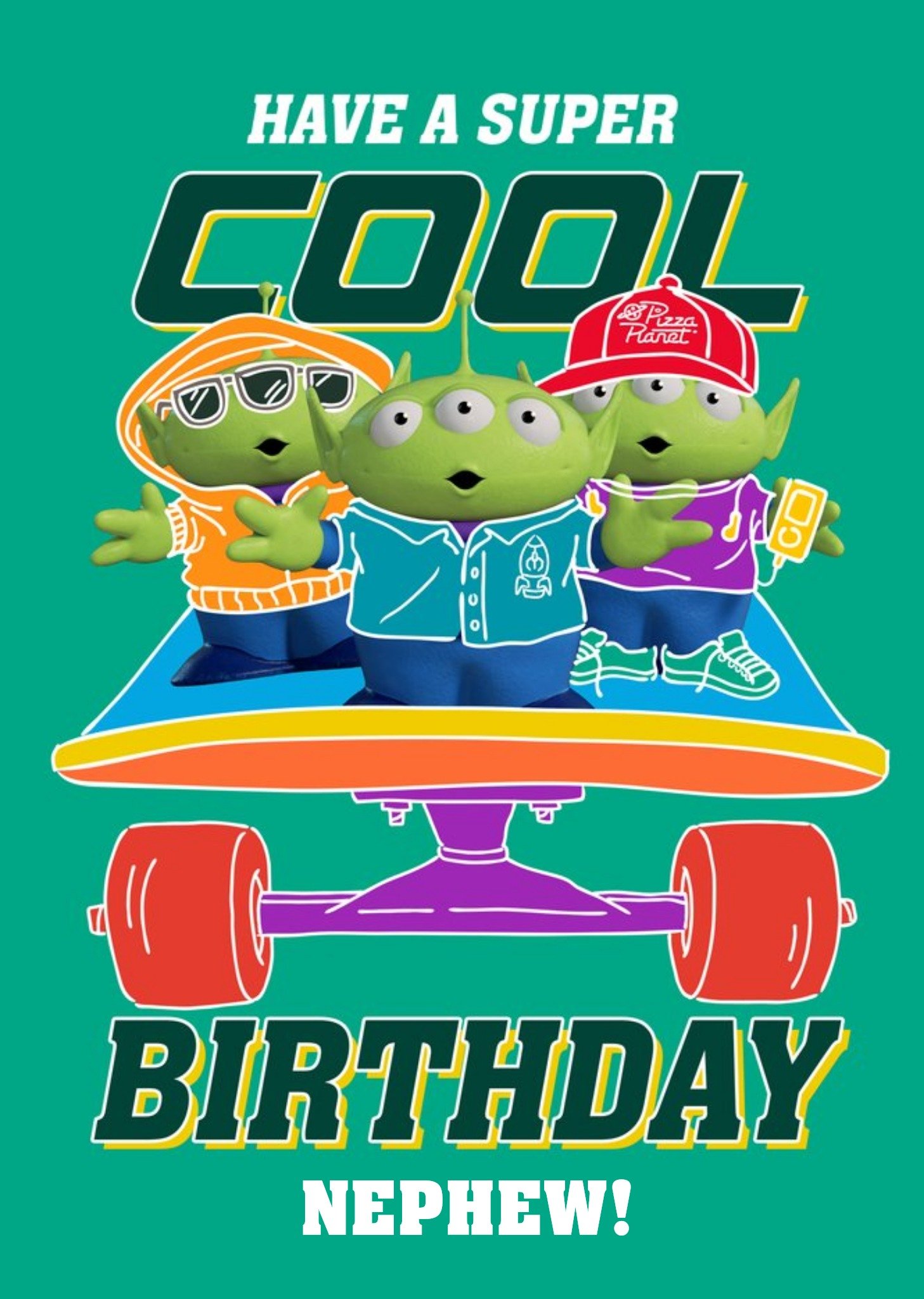 Toy Story Alien Character Have A Super Cool Birthday Card, Large