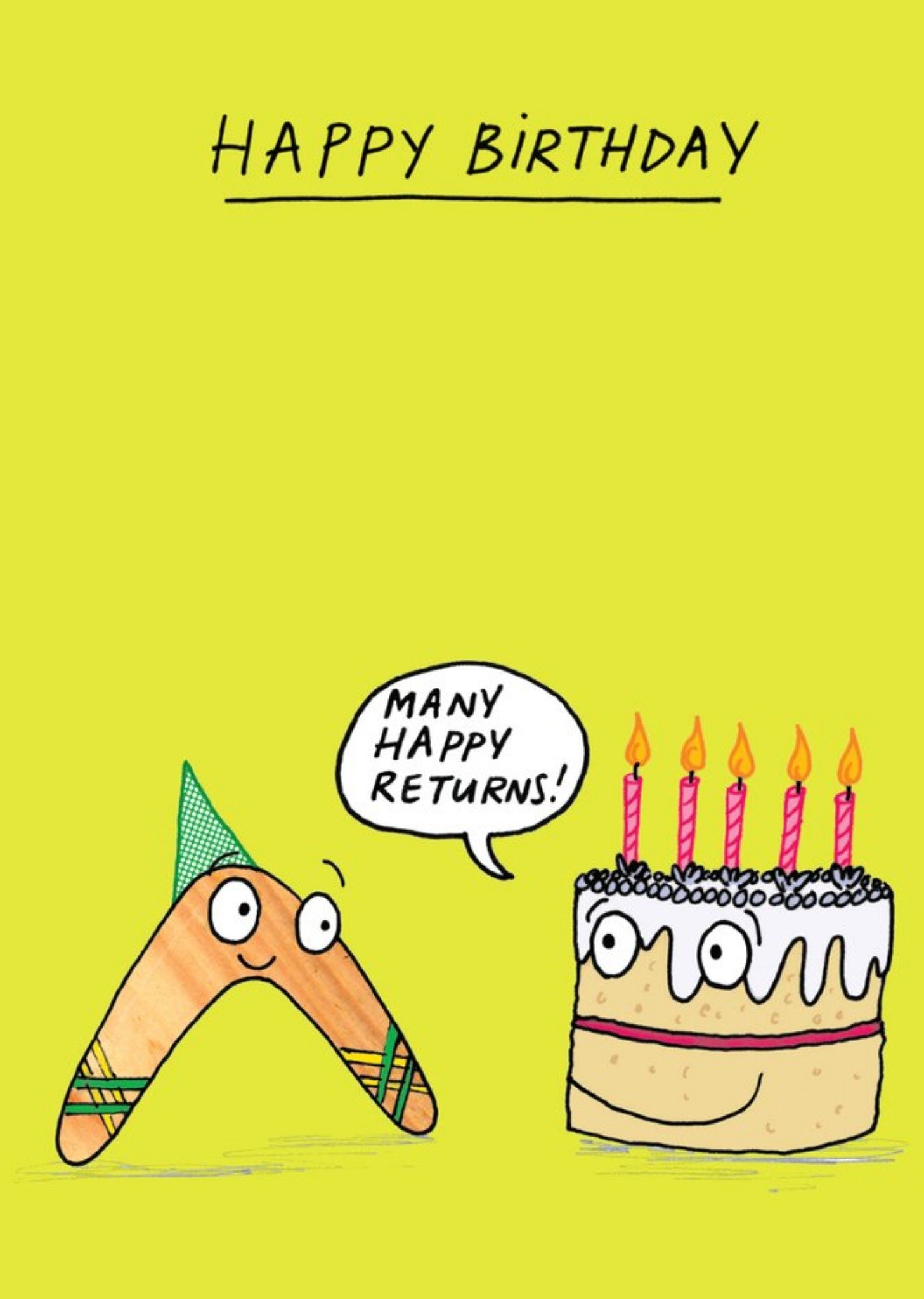 Moonpig Danny Boy Happy Birthday Boomerang Card
