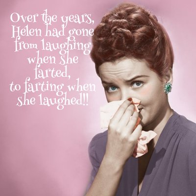 Retro Photographic Design Funny Farting Quote Card