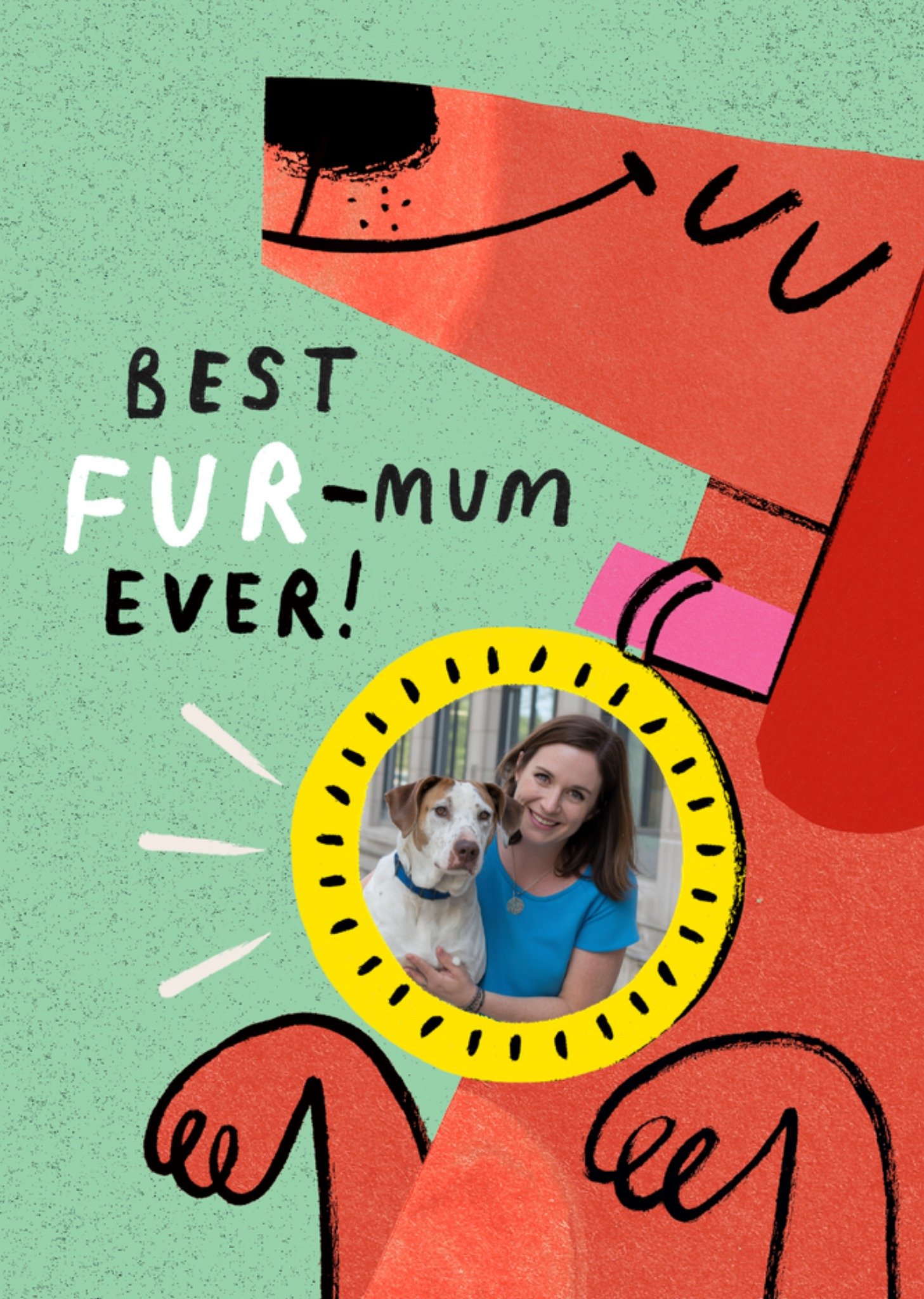 Moonpig Best Fur Mum Ever Photo Upload Card