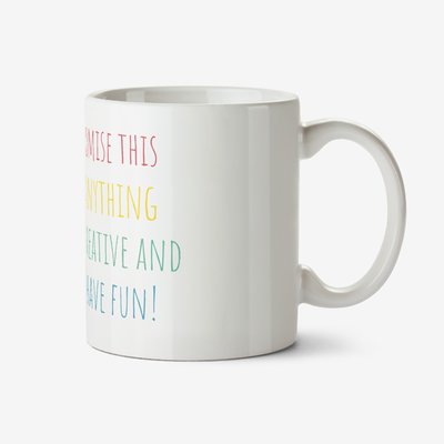 Multicoloured Text Personalised Mug