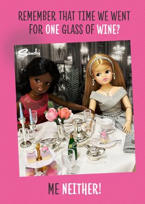 Sindy Funny One Glass Of Wine Friendship Birthday Card