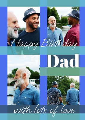 Bold Happy Birthday Dad Photo Upload Birthday Card