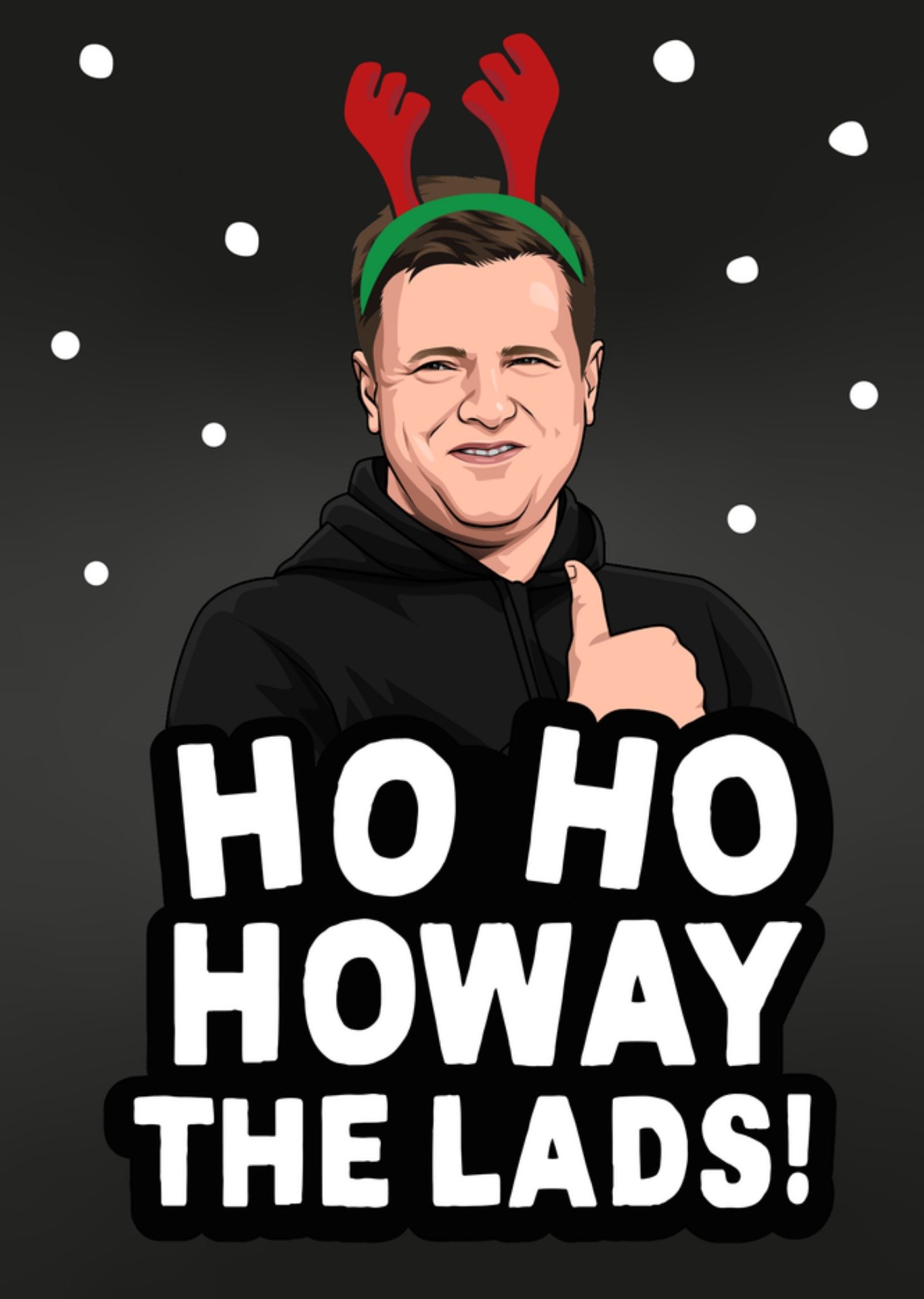 Moonpig Ho Ho Howay The Lads Funny Topical Football Christmas Card