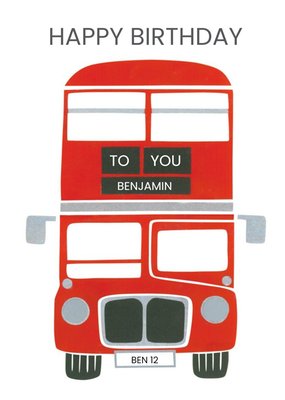 Routemaster Birthday Card