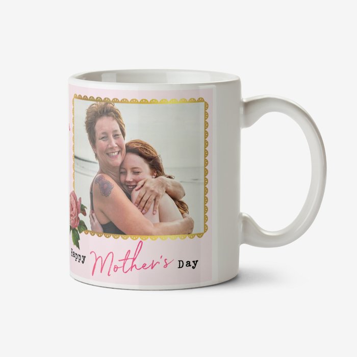 Vintage Collage Mother's Day Photo Upload Mug - Flowers