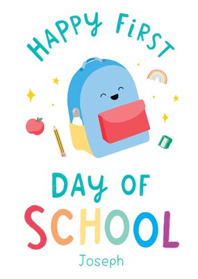 Happy First Day Of School Card