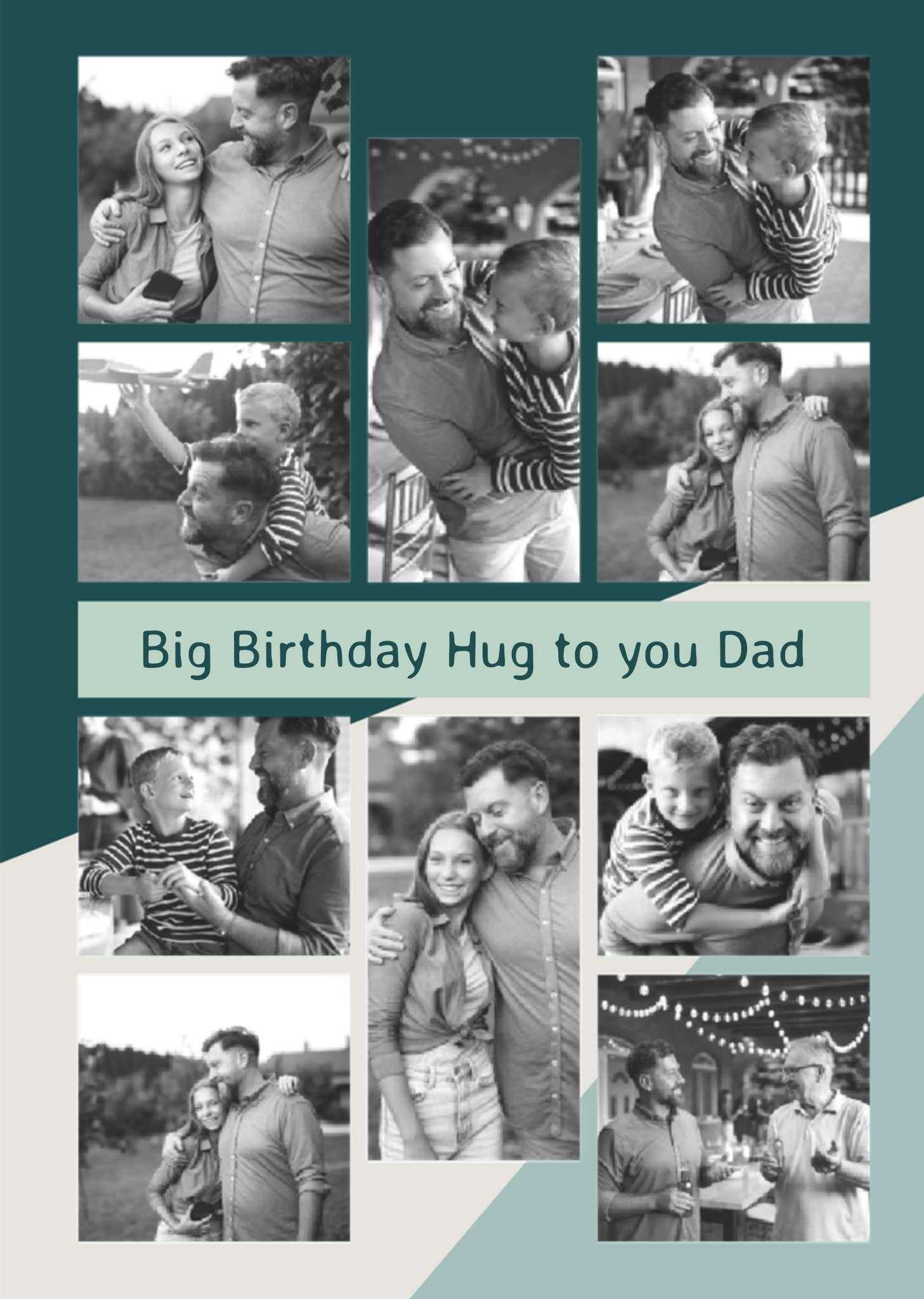 Moonpig Big Birthday Hug To You Dad Photo Upload Card