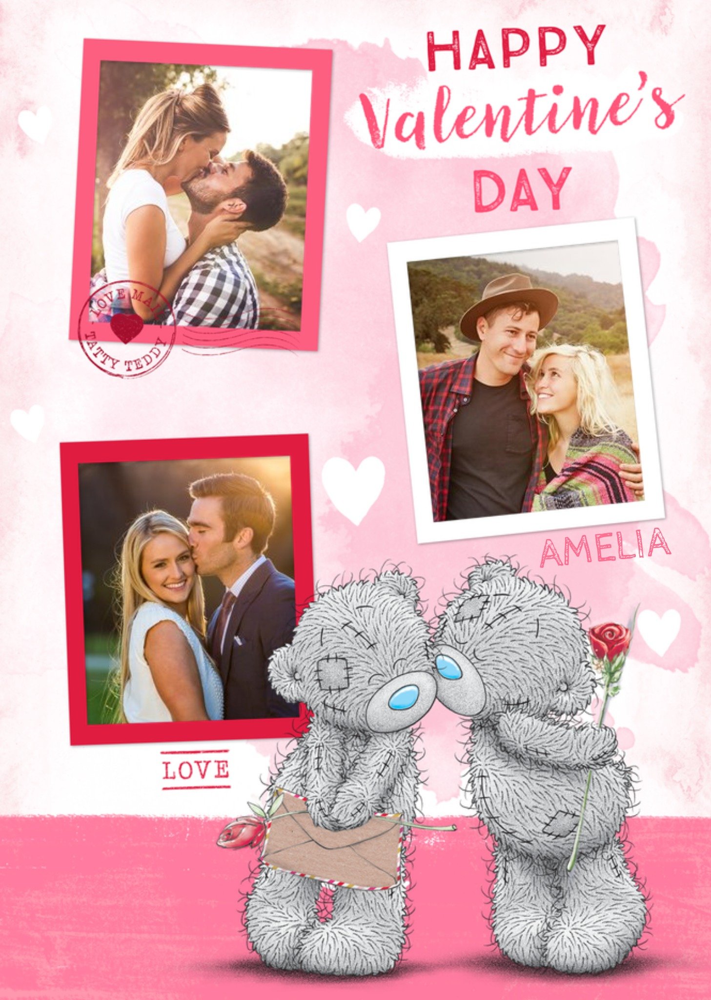 Me To You Tatty Teddy Kissing Bears Cute Happy Valentine's Day Card Ecard