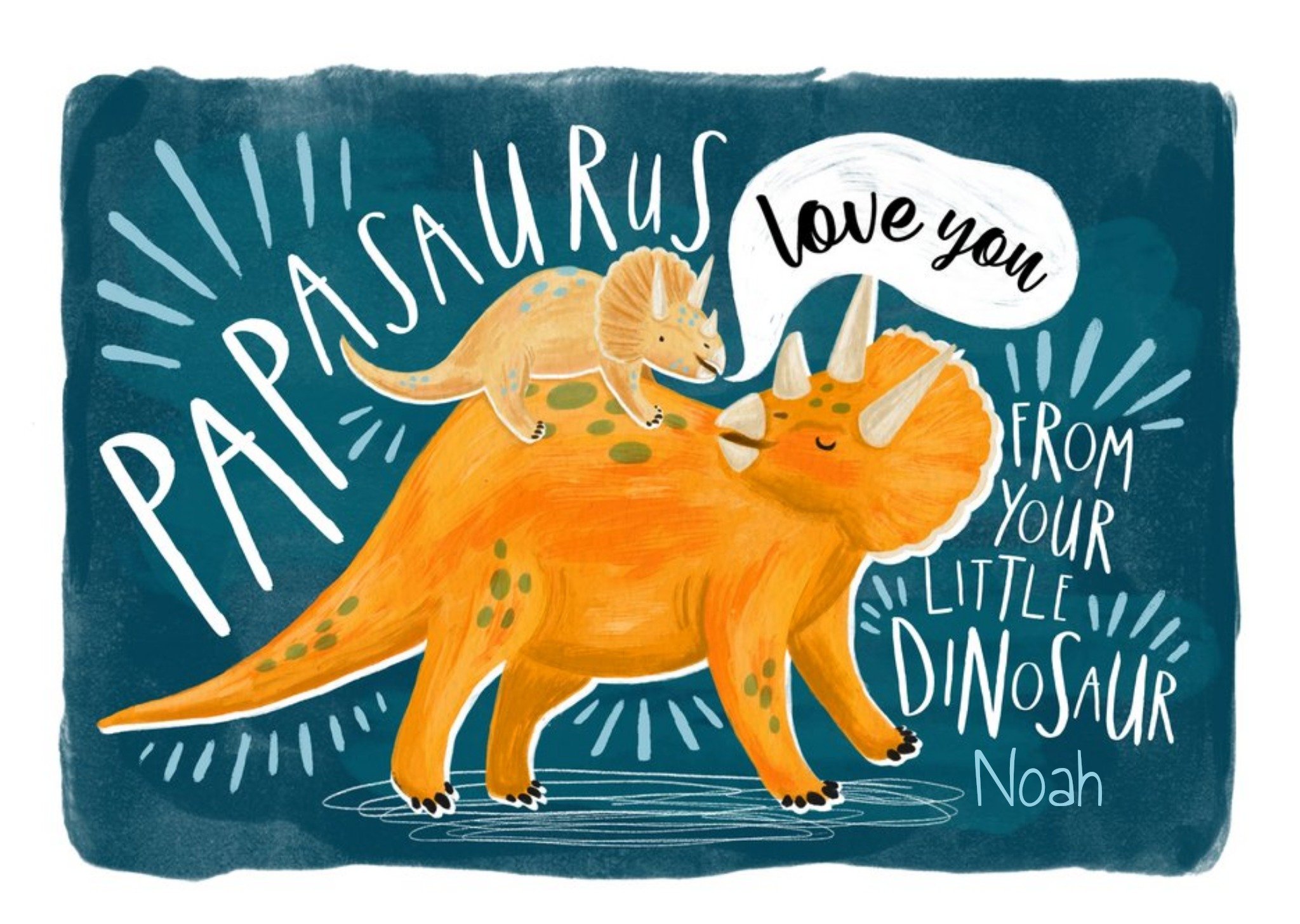 The Natural History Museum Natural History Museum Papasaurus Birthday Card