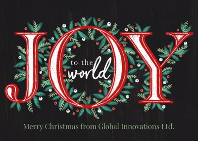 Joy To The World Christmas Card