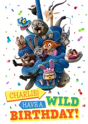 Disney Zootropolis 2 Have A Wild Birthday Card