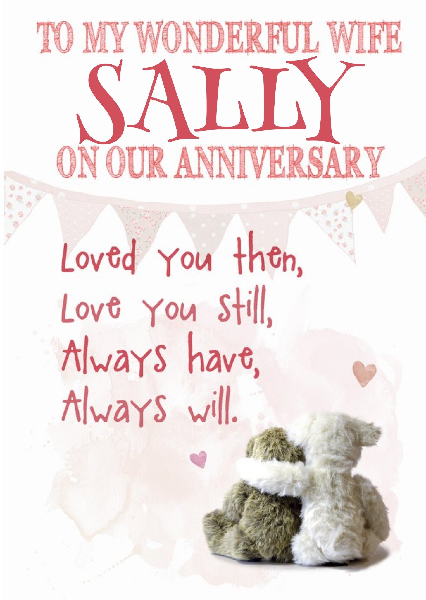 Moonpig Anniversary Card - Sentimental - Love You - Wife
