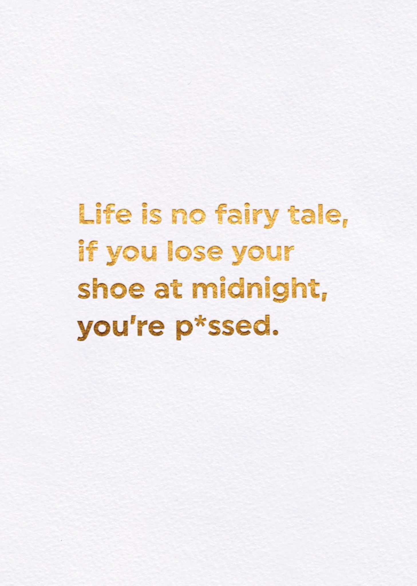 Brainbox Candy Life Is No Fairy Tale Card, Large