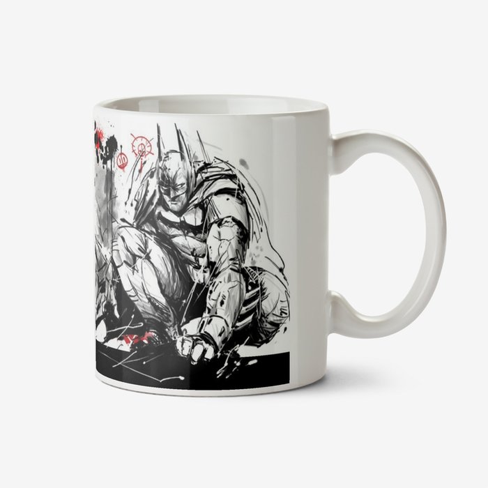 DC Batman Arkham Knight Graffiti Illustrated Birthday Mug