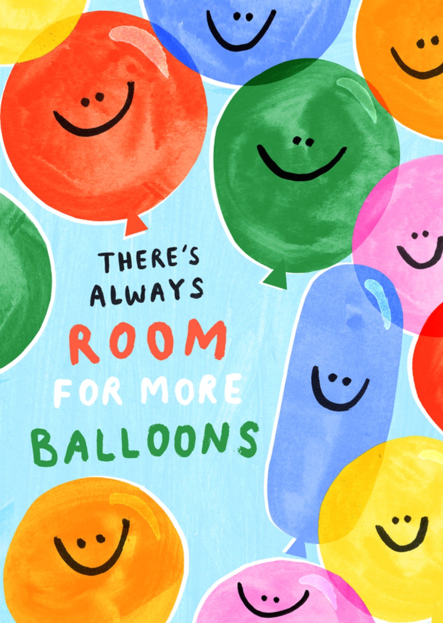 Moonpig Room For More Balloons Illustrated Birthday Card