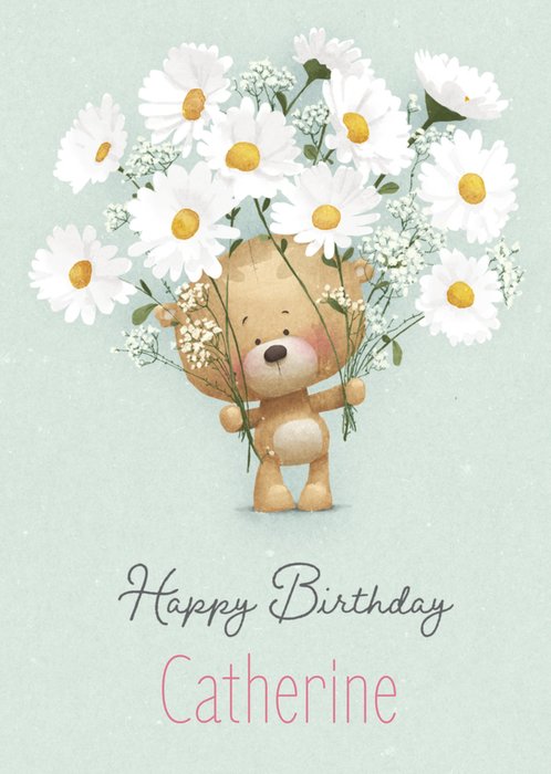 Uddle Daisy Bouquet Birthday Card