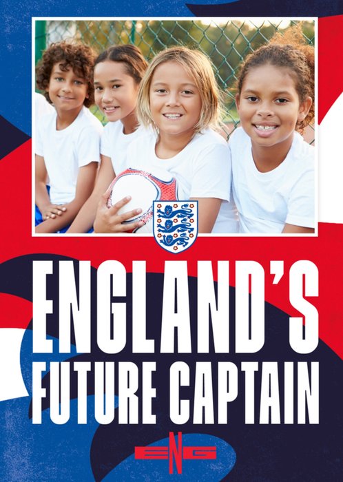 Danilo England Three Lions Crest England's Future Captain Photo Upload Birthday Card