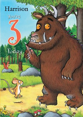 The Gruffalo 3 Today Birthday Card