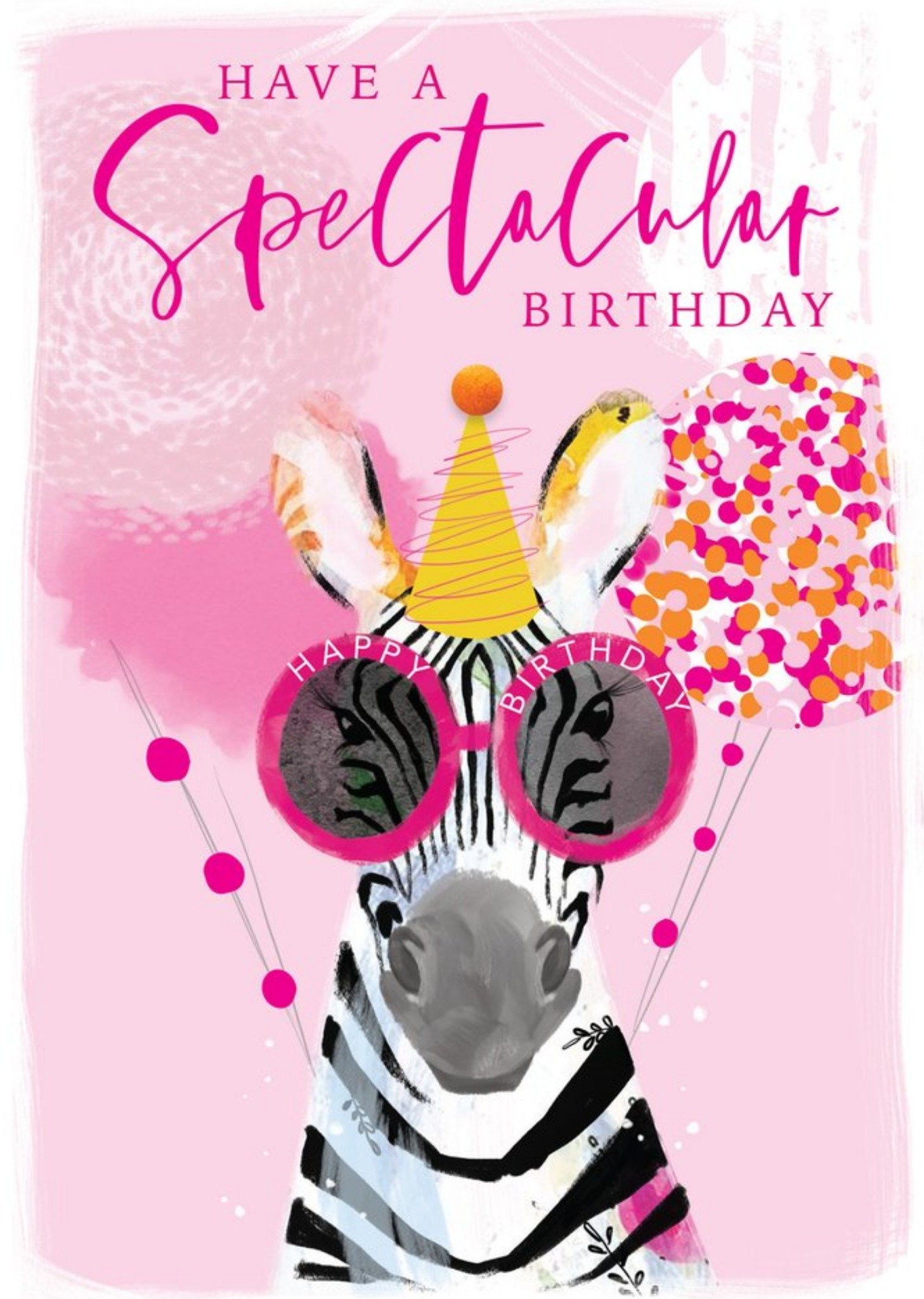 Moonpig Have A Spectacular Birthday Zebra Card