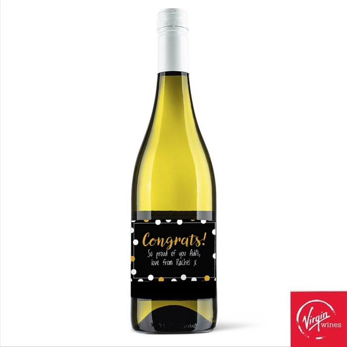 Virgin Wines Personalised Congratulations Pinot Grigio 75cl