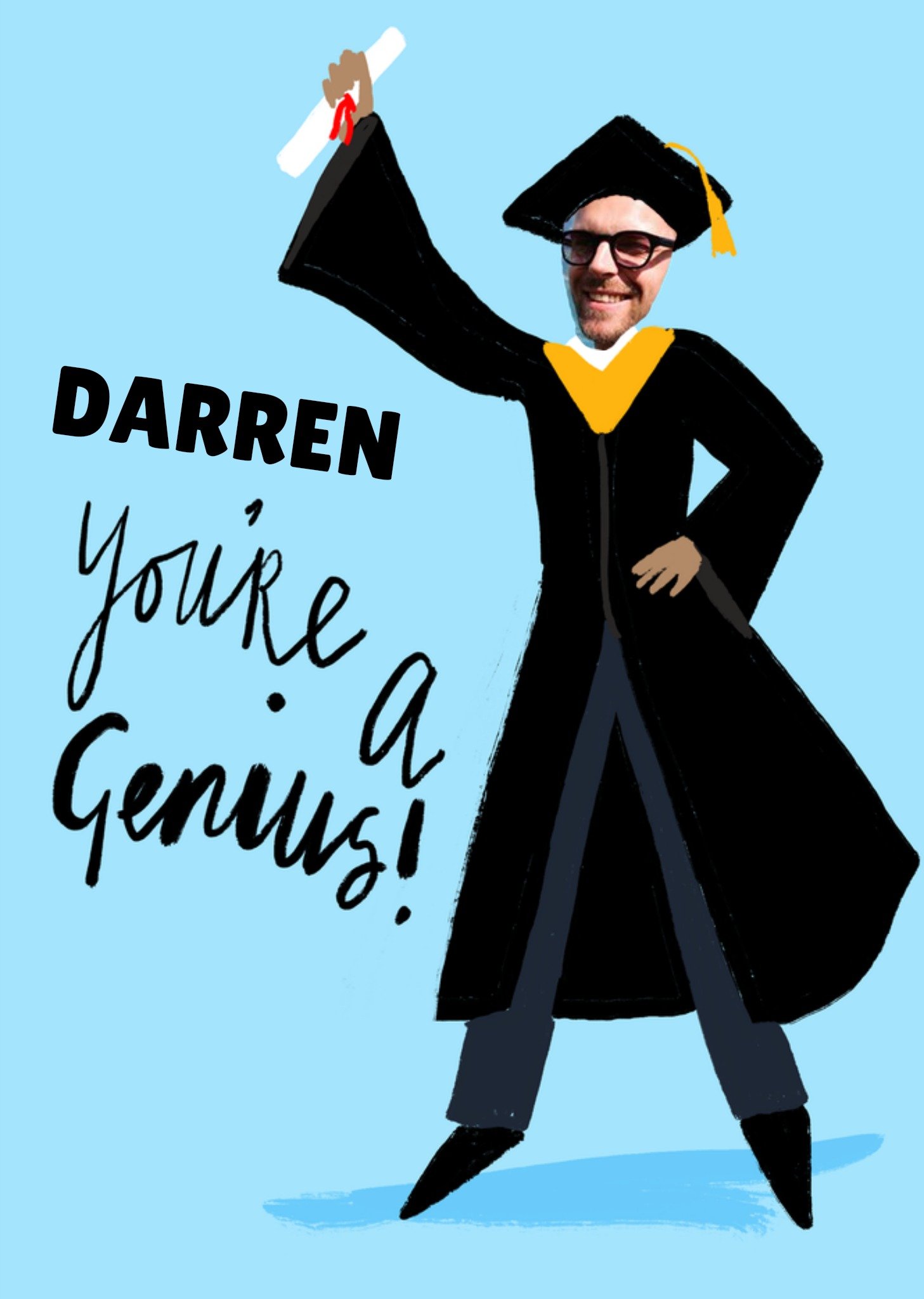Moonpig You're A Genius Photo Upload Exam Congratulations Card