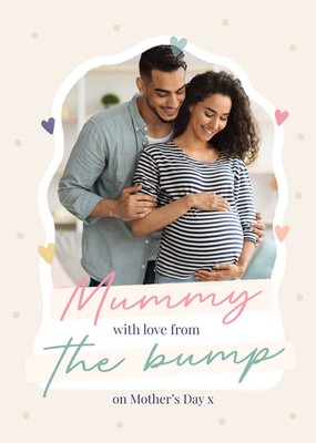 With Love From The Bump Photo Upload Mother's Day Card