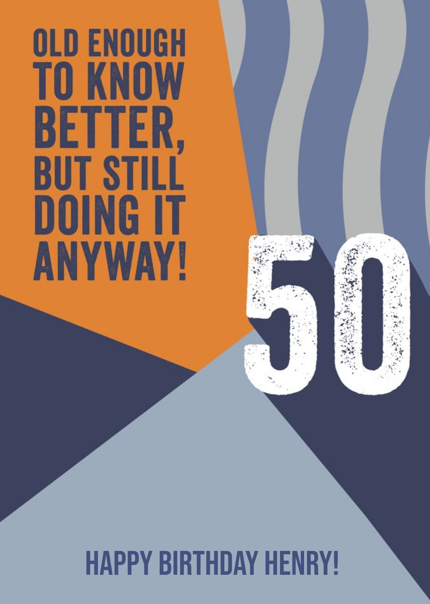 Moonpig Old Enough To Know Better Retro 50th Birthday Card
